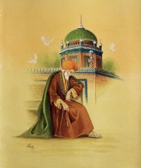S. A. Noory, Tomb of Shams Tabriz, Multan , 12 x 15 Inch, Watercolor on Paper, AC-SAN-009